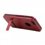 Wholesale Apple iPhone 5 5S Strong Armor Hybrid with Stand (Red)